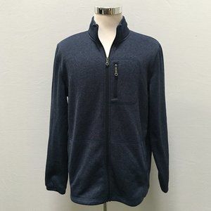 Men's Blue Full-Zip Sweater